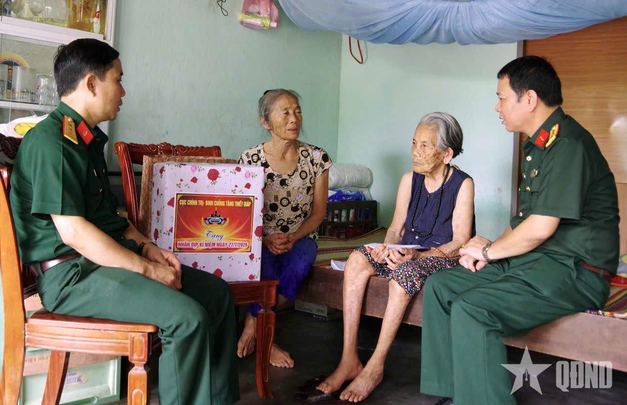 Binh chủng Tăng thiết giáp: Nhiều hoạt động “Đền ơn đáp nghĩa” nhân kỷ niệm 79 năm ngày Thương binh - Liệt sĩ